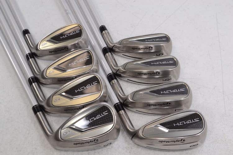 TaylorMade Stealth HD Ladies 5-PW,AW,SW Iron Set Right 45g Graphite #173217