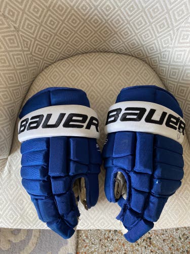 Game used Tampa bay Lightning Bauer gloves BHpro size 14