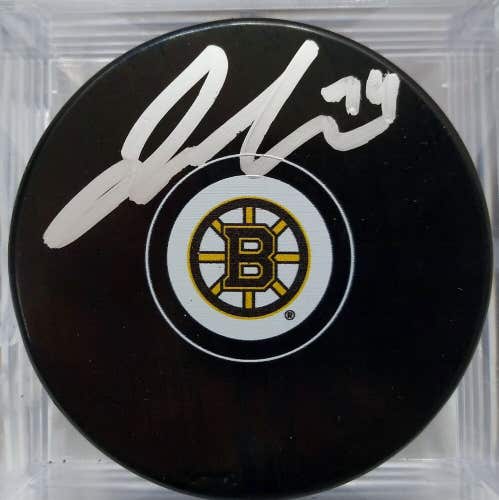 JAKE DEBRUSK Autographed Boston Bruins NHL Hockey Puck Signed