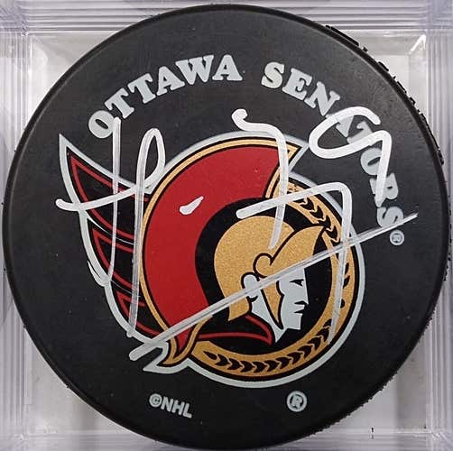 MARTIN HAVLAT Autographed Ottawa Senators NHL Hockey Puck Signed