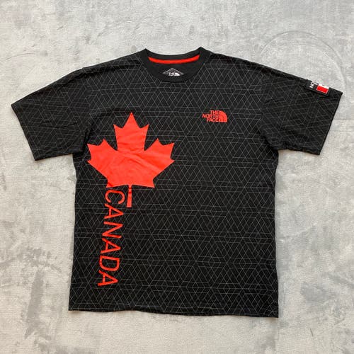 The North Face RU/14 T Shirt Men Medium Black TEAM CANADA Sochi 2014 Olympics