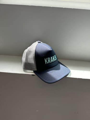 Seattle Kraken Blue Adidas Adjustable Hat