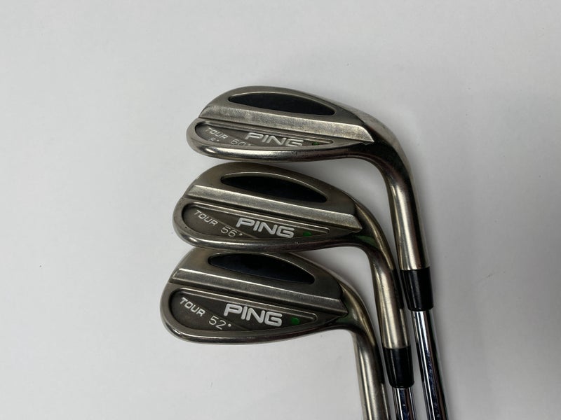 Ping Tour Wedge Set 52* | 56* | 60* 8 Green Dot 2* Up Wedge Steel Mens RH