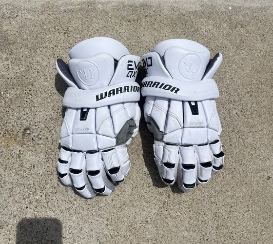 Used  Warrior 13" EVO QX Lacrosse Gloves