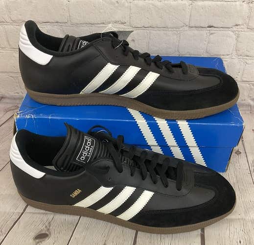 Adidas 034563 Samba Classic Men's Indoor Soccer Shoes Black White US Size 14