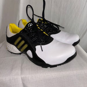 Adidas Adiprene Golf Shoes Spikes Size 7.5 White Black NEW
