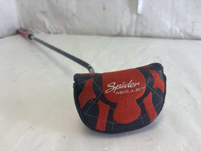 Used Taylormade Spider Mallet 72 Single Bend Belly Golf Putter Lh 38"