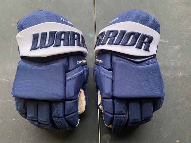 Warrior Covert QRE Pro Stock 15" Hockey Gloves Blue OILERS 4690
