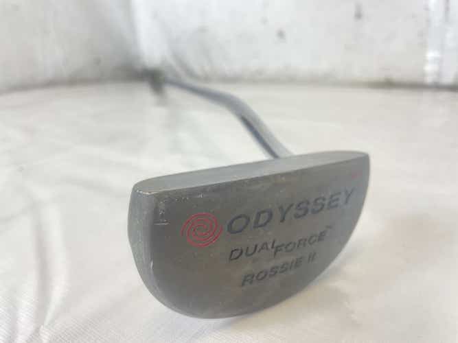 Used Odyssey Dual Force Rossie Ii Mallet Golf Putter 35"