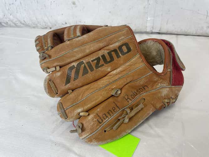 Used Mizuno Mm5025v 10 1 2" Leather Youth Baseball Fielders Glove
