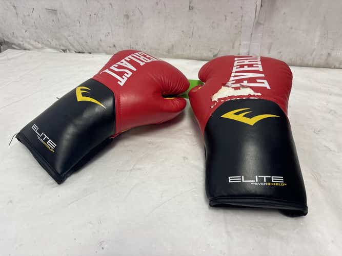 Used Everlast Elite With Evershield 12 Oz Boxing Gloves