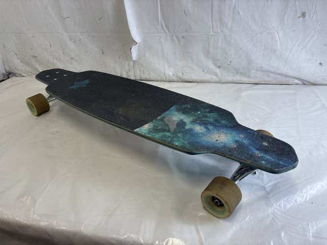 Used Dusters Spiritual Intelligence 38" Complete Skateboard Longboard W Slant Trucks