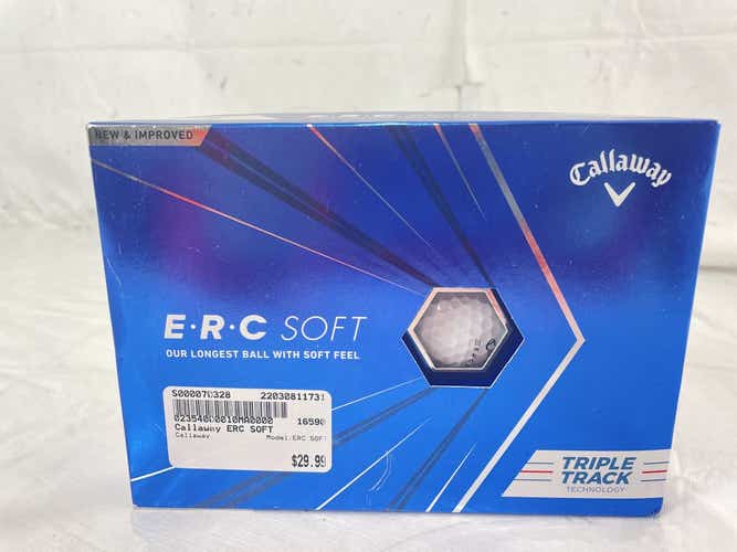 New Callaway Erc Soft Golf Balls - 12