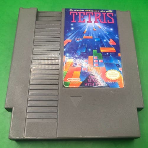 Tetris NES (Nintendo Entertainment System, 1989) Tested Working Authentic Game