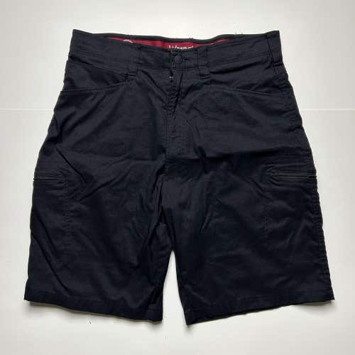 Wrangler Outdoor Series Black Hiking Shorts Nylon Men's Zip Pockets Sz 34"
