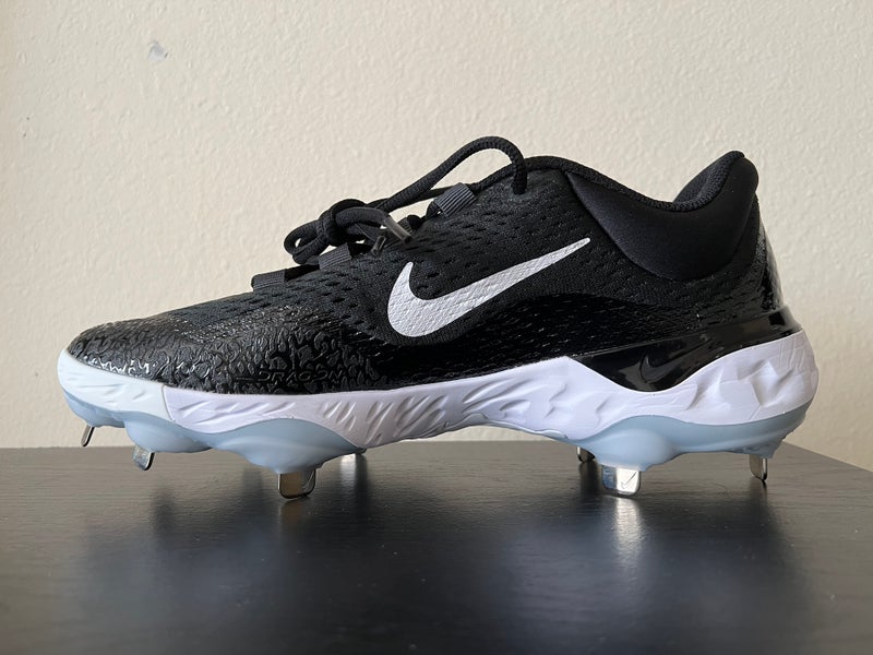 Nike Alpha Huarache Elite 4 Low Metal Baseball Cleats Men's Size 9.5 DJ6521-001