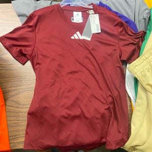 New Small Maroon Women's Adidas Training Shirt