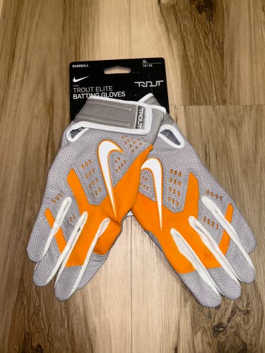 University of Tennessee Trout Elite Batting Gloves Size Adult XL