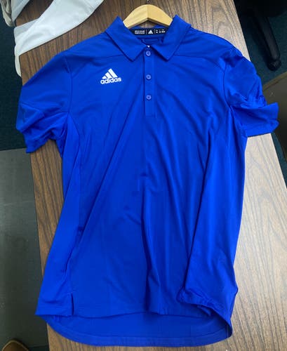 Royal Blue New Adidas Men's Medium Polo Shirt
