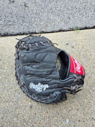Used Rawlings Right Hand Throw Catcher's Glove 32.5"