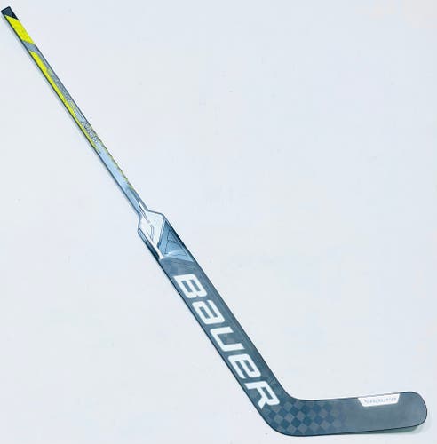 New Custom Black/Gold/Silver Bauer Supreme MACH Goalie Stick-Regular-28" Shaft-27.5" Paddle