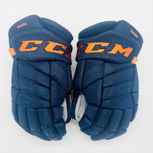 Edmonton Oilers CCM Jetspeed FT1 Hockey Gloves-15"