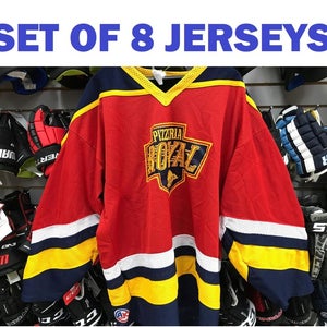 Set 8 mens hockey jerseys size XL XXL senior shirts ice inline ball team lot