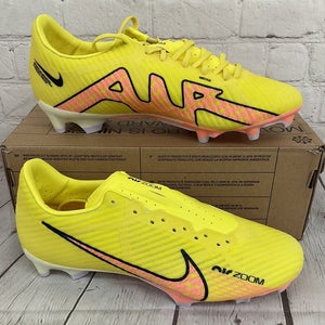 Nike Zoom Vapor 15 Academy FG/MG Unisex Soccer Cleats Yellow Strike US M 6.5 W 8
