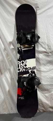 Rome SDS Agent 155cm Freestyle All-Mountain Snowboard Rome Arsenal Bindings Med