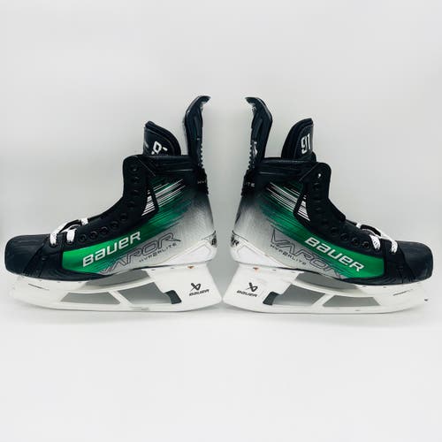 Custom Green Tyler Seguin Bauer Vapor Hyperlite 2 Hockey Skates R:11 1/8 L: 11 5/8 D/A-296