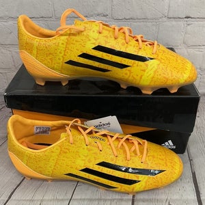 Adidas M17691 F50 adizero FG J Messi Men's Soccer Cleats Solar Gold Black US 3.5