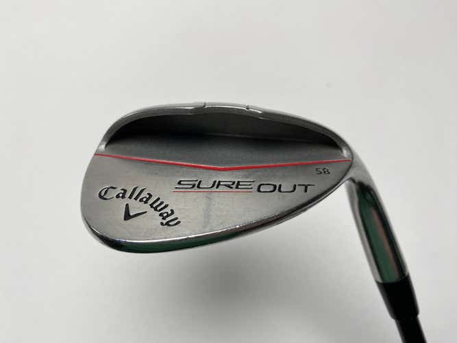 Callaway Sure Out Wedge 58* UST Mamiya 65g Wedge Graphite Mens RH Midsize Grip