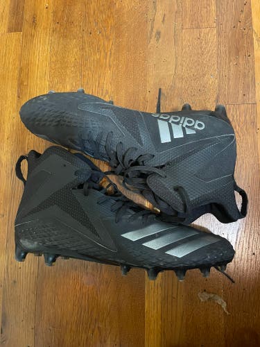Used Adidas Freak High Top Football Cleats, Size 12