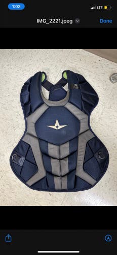 Navy All Star System 7 Catcher's Set with Mask