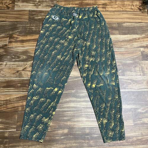 Vintage 90s Green Bay Packers Men’s NIXZ Zubaz Style Workout PJ Pants Size Large