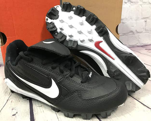 Nike 115191 011 MCS LowTop Women’s Softball Cleats Black White US Size 6