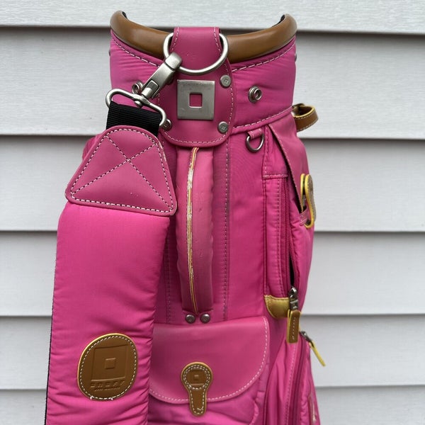 OnOff Golf Matters Golf Bag Pink Yellow 5 Way Dividers With Raincover