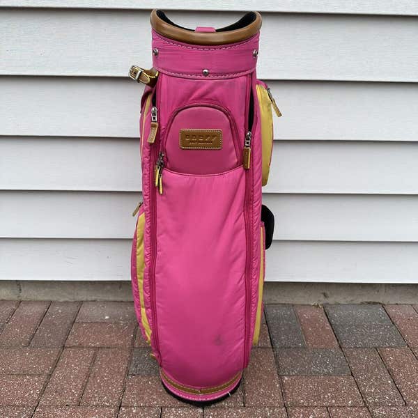 バッグ ONOFF Golf Matters Golf Bag OnOff Golf Matters Golf Bag Pink Yellow 5 Way Dividers With