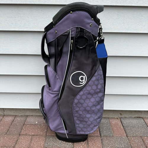 MG Master Grip Golf Cart Bag 14 Way Dividers Gray Black Replacement Strap Cooler