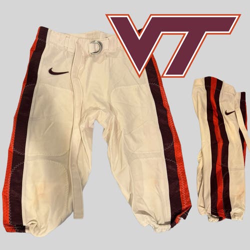 NCAA Virginia Tech #24 Game Used / Worn Football Pants - Size 34