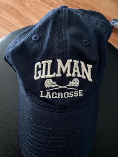 Blue hat from Gilman Lacrosse