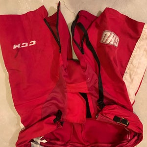 Red Used Medium Bauer Pro Stock Supreme Pant Shell