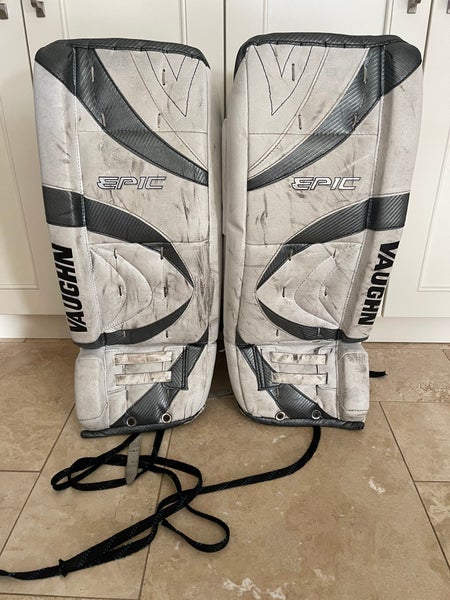 Used 28" Vaughn Epic Goalie Leg Pads
