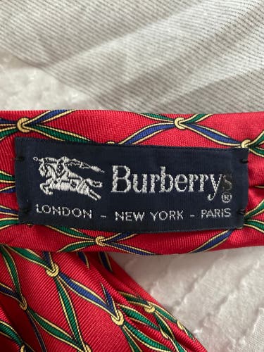 New  Imported Silk Tie by Burberry London