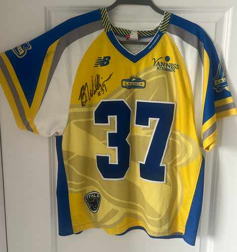 MLL Florida Launch Game Worn and Signed Ben Williams #37 Jersey
