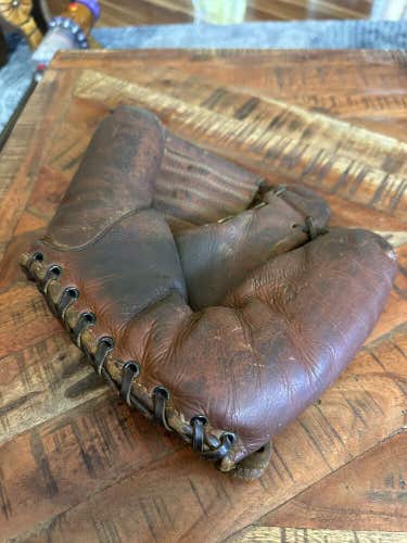 Wilson Vintage Baseball Mitt 1950's Two Fingers Here Ball Hawk  A2170 Glove