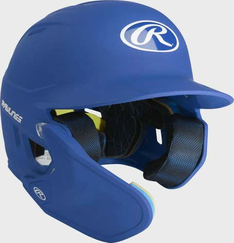 New Rawlings Mach Batting Helmet W Jaw Guard Junior Royal