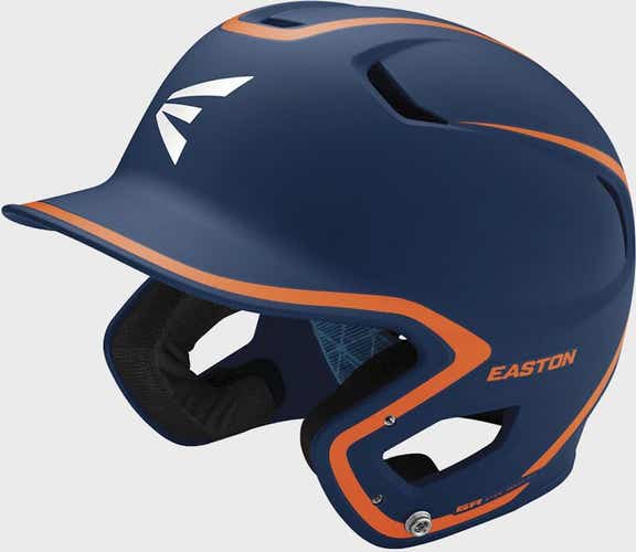 New Easton Z5 2.0 2-tone Batting Helmet Navy Orange Senior