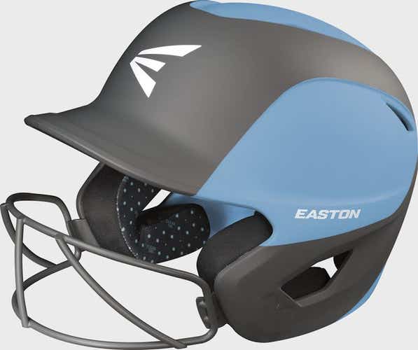 New Easton Ghost Matte 2tone Batting Helmet Carolina Blue Charcoal L Xl