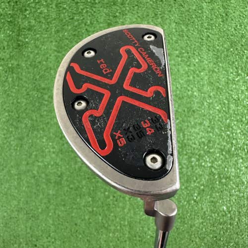 Scotty Cameron Red X5 33” Plumbers Neck Mallet Putter 2007